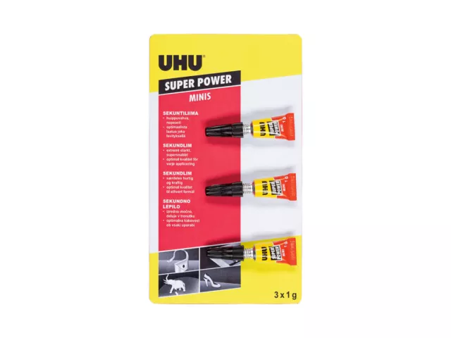 Uhu Super Power Sekundenkleber Minis 3 x 1 g 39413141