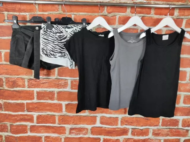 Girls Bundle Age 6-7 Years Next Zara M&S Shorts Vest Top T-Shirt Zebra Set 122Cm