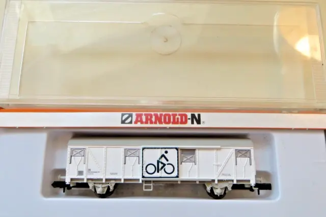 Arnold 4419 N Wagon de Marchandise Couvert " Cycliste " DB Impeccable IN Ovp
