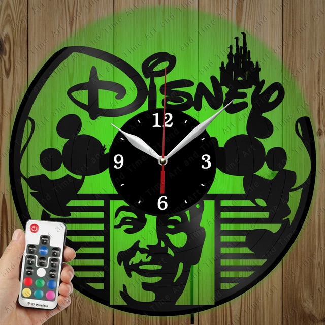 LED VINYL CLOCK Walt Disney LED Wall Art Decor Clock Original Gift 5033