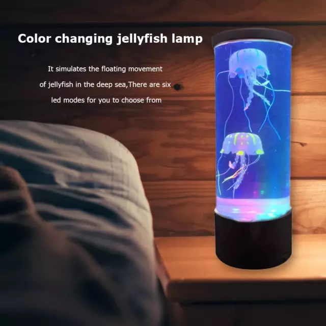 Fancy LED Changing Jellyfish Lamp Aquarium Color Changing Table Night Light Chil 3