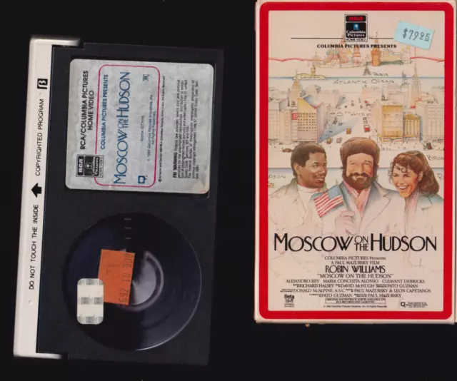 Moscow on the Hudson  Betamax Beta Betacord Video Cassette Tape Small Box