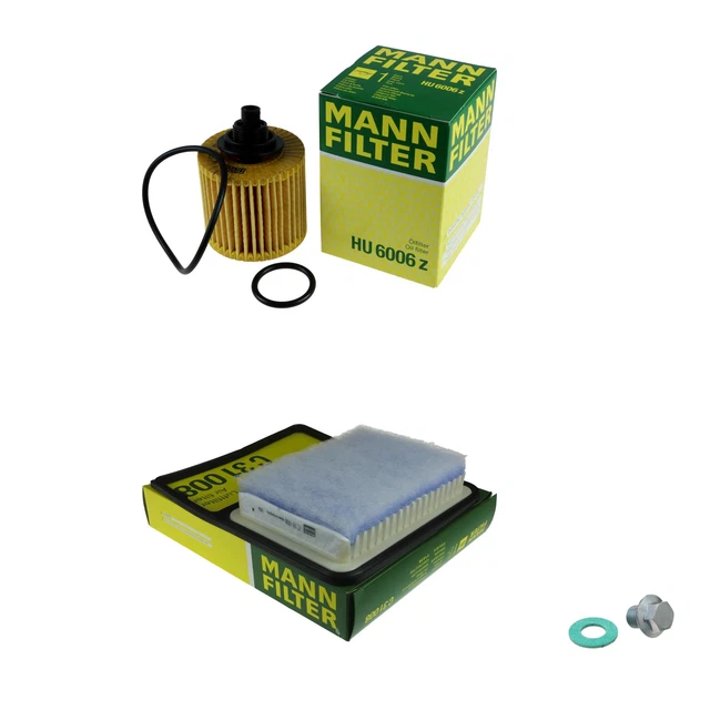 Kit De Révision Filtres MANN-FILTER Pour KIA Picanto 1.0 & 1.1 - Filtre à Huile, à Air, Habitacle + Joint