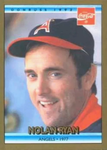 1992 Donruss Coca-Cola Nolan Ryan Baseball #11 Nolan Ryan California Angels
