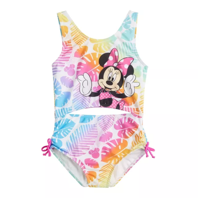 Disney Minnie Mouse Swimming Suit Girls Size 5 / 6 One-Piece Swimsuit NWT