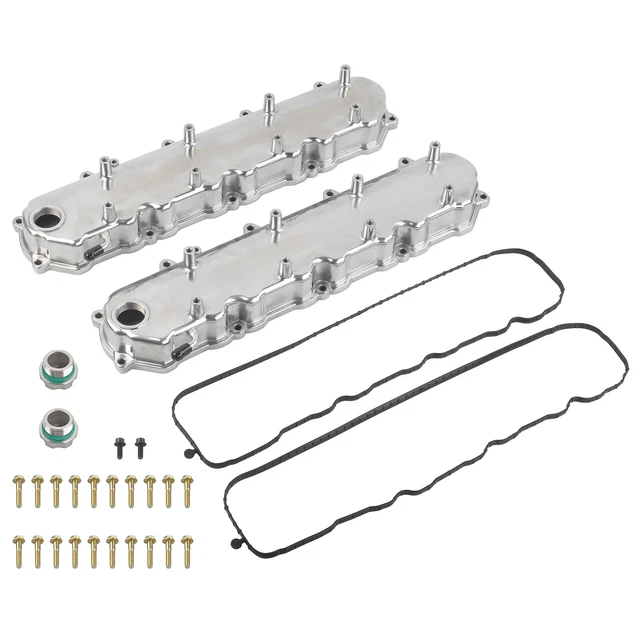 POLISHED ALUMINUM VALVE Covers w/Coil Mounts For GM LT 5.3 6.2 LT1 LT4