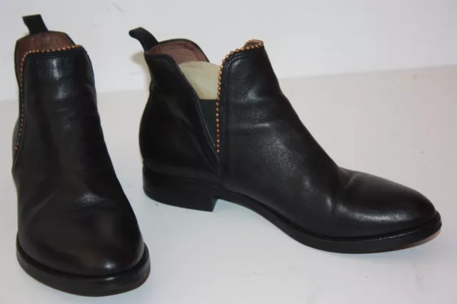 NEROGIARDINI Bottines Boots Cuir Noir T 38 TBE