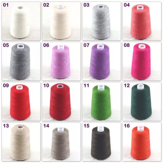 Sale New Luxurious Soft 100g Mongolian Pure Cashmere Hand Knit Cone Wool Yarn 3