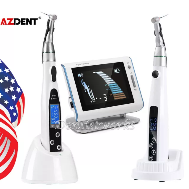 Dental Cordless LED Endo Motor 16:1 Contra Angle/ Apex Locator Root Canal Finder