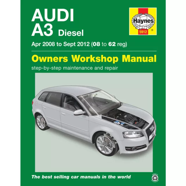 Audi A3 Haynes Manual 2008-12 1.6 1.9 2.0 Diesel Workshop Manual