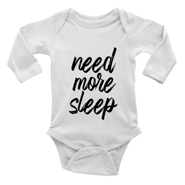 Gilet Need More Sleep a maniche lunghe bambino grow body ragazzi ragazze