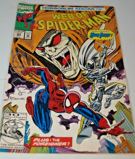 Web Of Spider-Man Marvel Comic Book Vol. 1 No. 93 October 1992