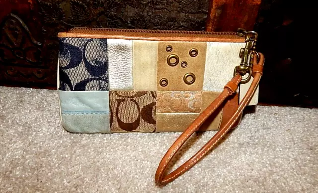 Coach sales patchwork wristlet