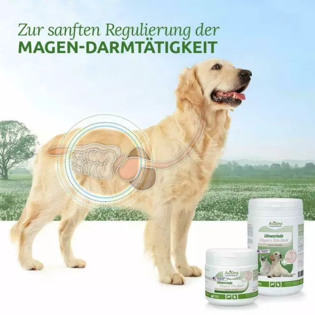 AniForte® Ulmenrinde Pulver 250g  Slippery Elm Bark - Verdauung, Reizmagen Hunde