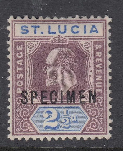 ST. LUCIA SG60s, 2½d dull purple & ultramarine-specimen overprint - mounted mint