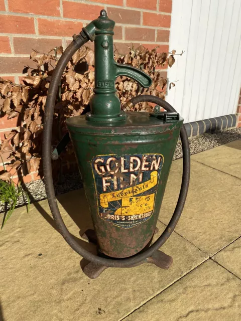 Morris's Lubricants, Golden Film, BAELZ, Gear Oil Pump Dispenser, amazing patina