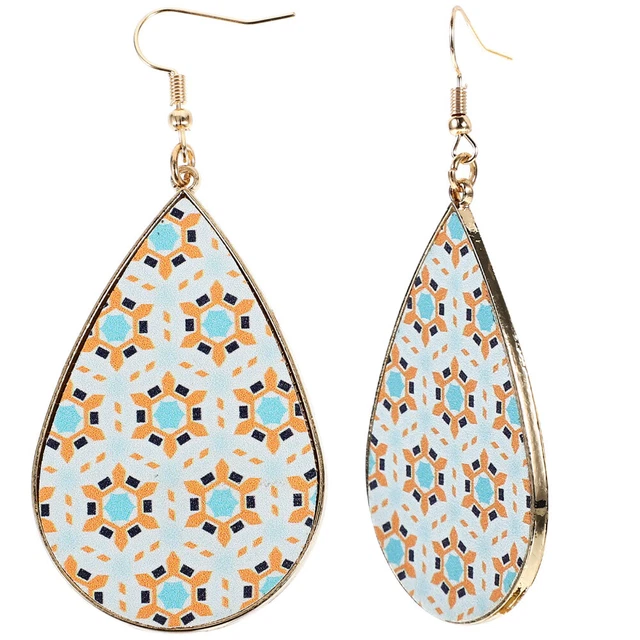Boucles d'oreilles en larmes 1 paire Femmes Boucles d'oreilles à croche