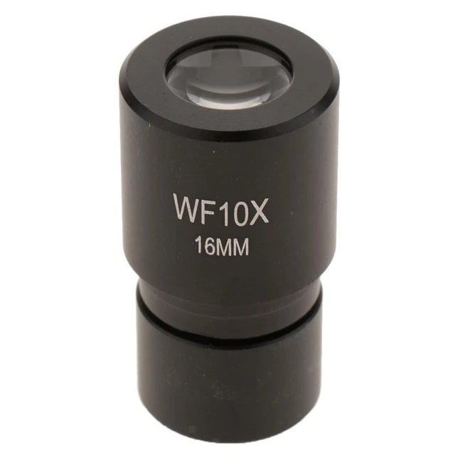 Kit accessori per microscopio WF10X/23 WF20X WF30X Oculare for microscopio ad ampio campo regolabile Lente for microscopio stereo con diametro di 30 mm Vetrini per microscopio (Size : Black WF10X-23
