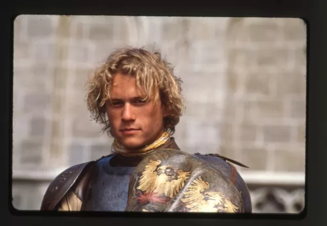 Heath Ledger A Knight's Tale wearing armor Original 35mm Transparency Stamped