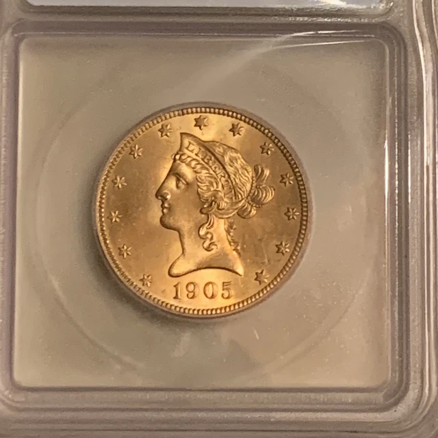 1905 $10 Ten Dollar Liberty Head Gold NGC/ICG MS64 High Grade