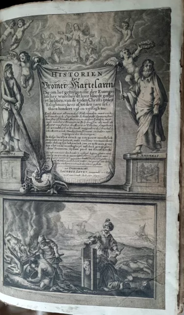 Very rare first edition of History of Martyrs , 1657 -Haemstedius & Jacob Savry