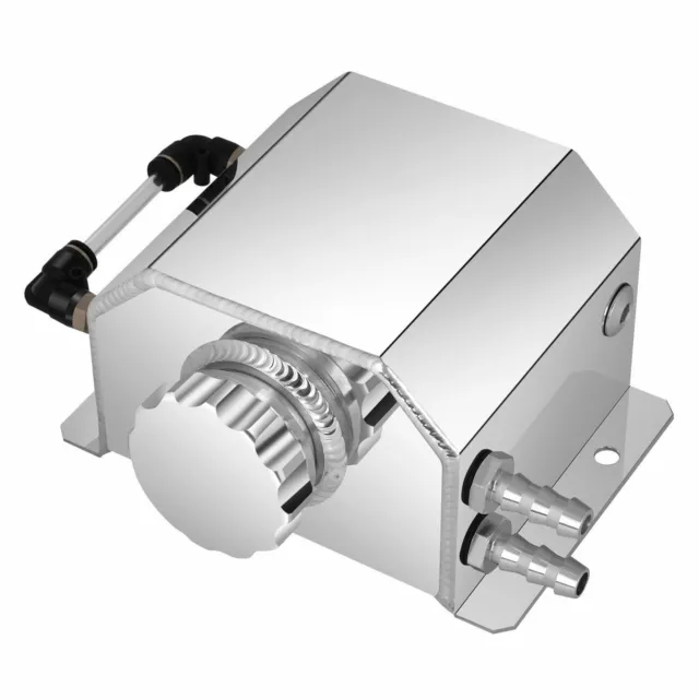 Universal 1L Aluminium Kühlmittel Überlauf Wassertank Motoröl Catch Can Tank DHL 2