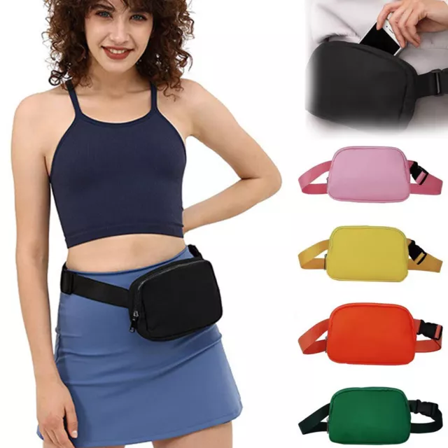 Kids Casual Canvas Fanny Waist Bag Girl Chest Bum Belt Pack Crossbody Pouch