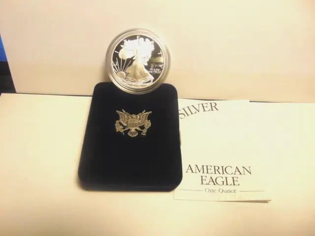 2003-W DCAM Gem Proof Silver Eagle Original Box and Certificate of Authenticity