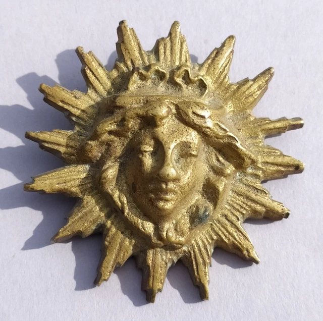 Soleil En Bronze Pour Balancier D'Horloge Pendule – Pièce De Refabrication