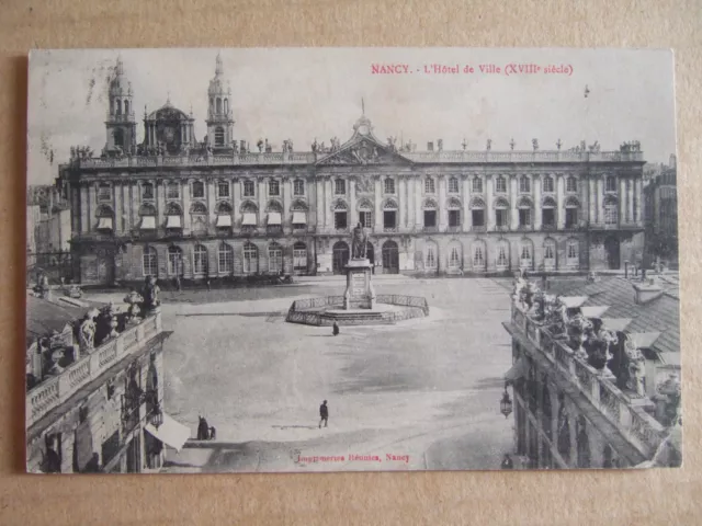 CPA NANCY (54) L'HOTEL DE VILLE (XVIIIe siècle). IMPRIMERIES REUNIS, NANCY.