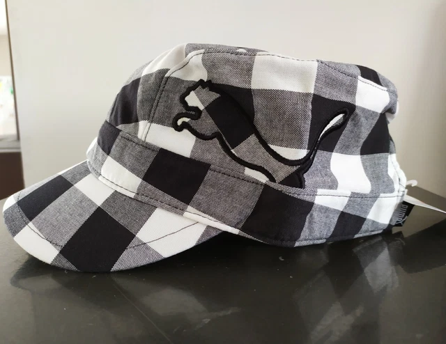 NEUF CASQUETTE PUMA blanc noir logo 48 64cm militaire destockage solde rentree EUR 10 00 PicClick FR