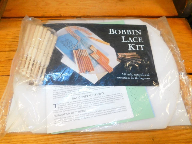 KIT DE ENCAJE BOBINA LACIS LB43 herramientas materiales instrucciones principiante NUEVO
