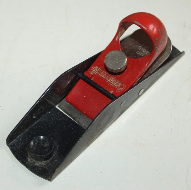k) Vintage Stanley Block Plane Carpentry Woodworking Tool