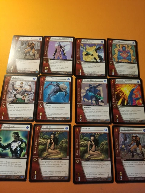 Vs System Upper Deck  Tcg Dc Lot   Emerald enemies  team Superman