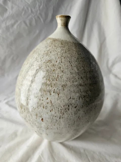 Large scultural studio pottery sculptural stoneware Vase. Mid-century modern