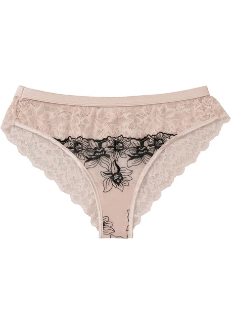 Slip Brazil taglia 36/38 beige opaco nero mutandine mutandine nuove*