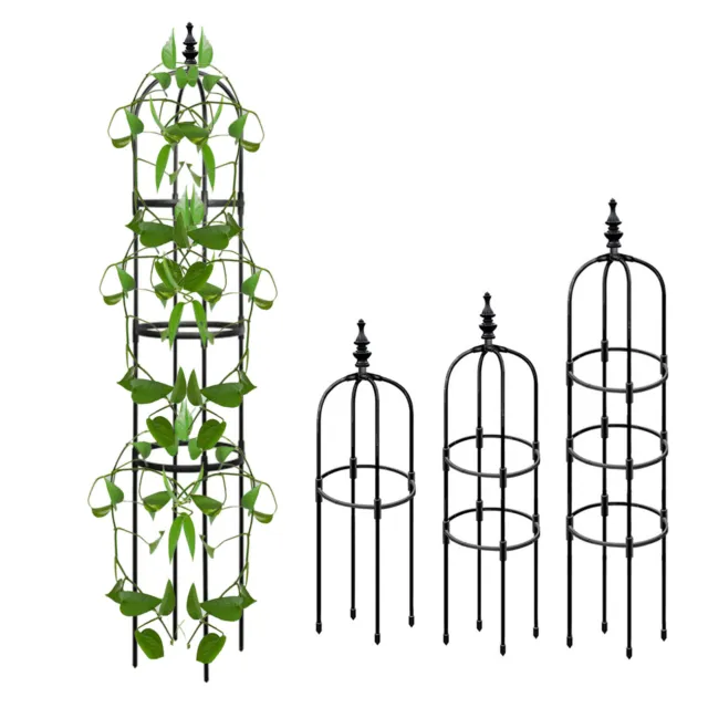 Outdoor-Garten-Metall-Obelisk, Kletterpflanzen-Stützrahmen, Rankgitter für Pfl