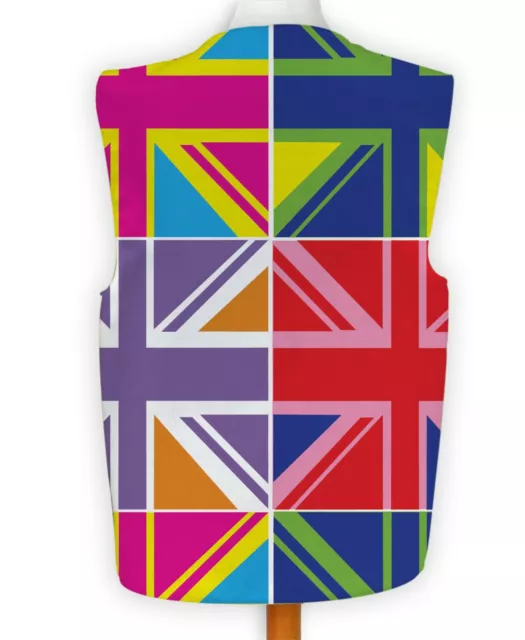 Multicolour Union Jack Fancy Dress Waistcoat