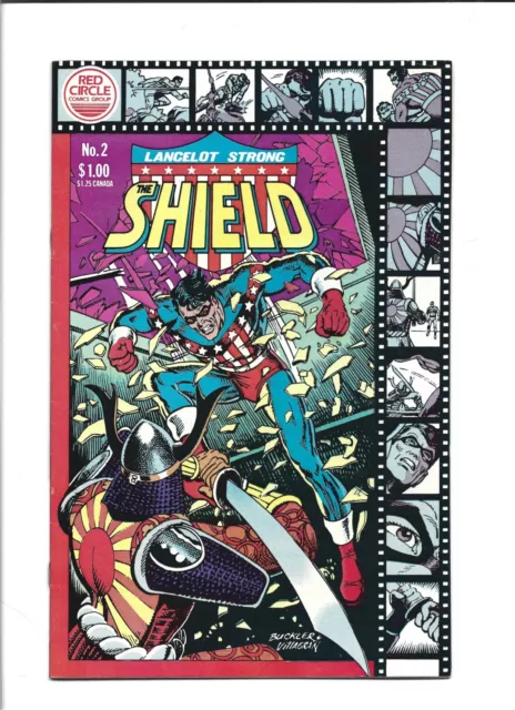 Shield Lancelot Strong #2 Red Circle 1983 Fn+ Combine Ship With Cart
