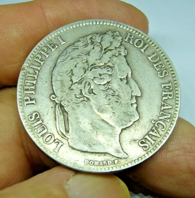 1 Pièce FRANCE 1835 A monaie 5 FRANC ARGENT louis philippe  SILVER COIN SUP ETAT