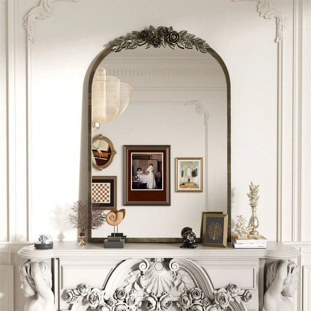GOLD ORNATE ARCHED Triple Dressing Table Mirror 80cm x 56cm vanity make up  102.95 - PicClick UK