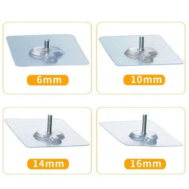 10PCS Hanger Self Adhesive Hanging Traceless Screw Punch-free Wall Hook Stsds 10