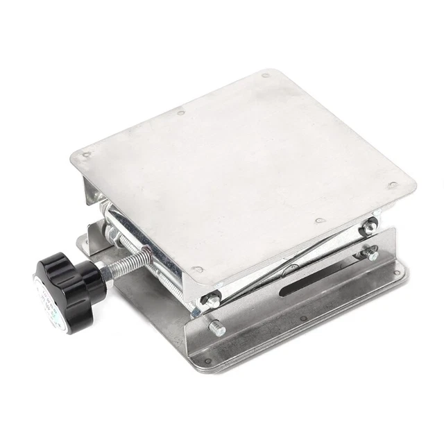 4x4" Scientific Lab Jack Stainless Steel Lifting Platform Stand Rack Scissor Lif