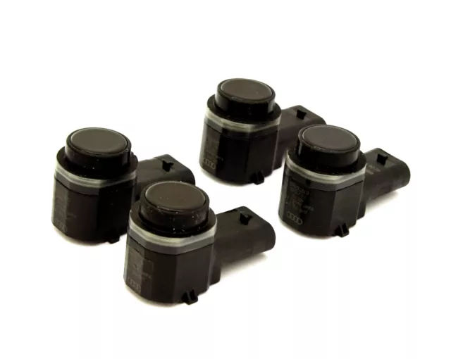 4x PDC Sensor, Einparkhilfe, Einparksensor #Audi Brilliantschwarz, LY9B / Y9B