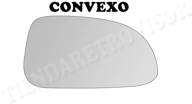 CRISTAL RETROVISOR PARA CHEVROLET NUBIRA 2004-2010 CONVEXO Derecho(Copiloto)