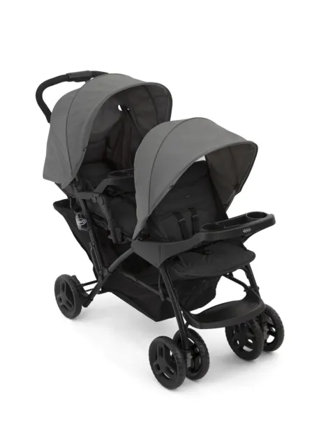 Graco Stadium Duo Geschwisterwagen - Farbe: Titanium