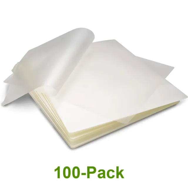 100 Thermal Laminating Sheets Laminator Pouches 9"x11.5" Clear Letter Size 3 Mil