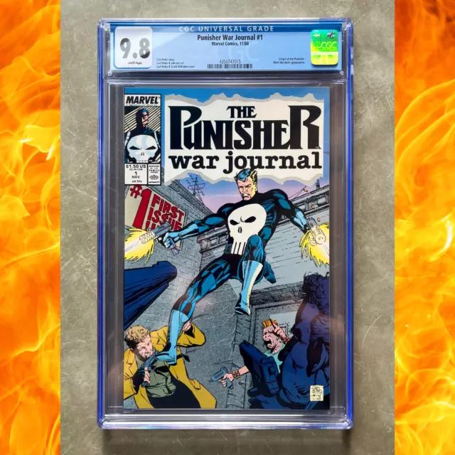 🔥 Punisher War Journal #1 CGC 9.8 Origin of the Punisher – Early Jim Lee Art 🔥