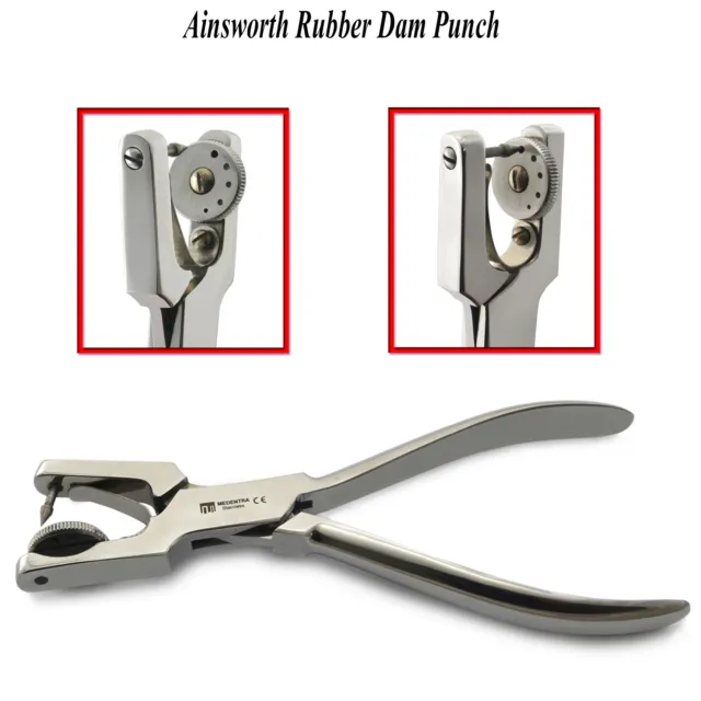 Endodontic Rubber Dam Basic Kit Ainsworth Punch Brewer Ivory Restorative Forceps 2