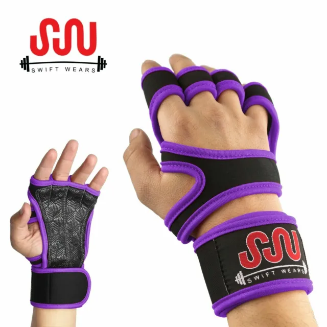 Fitness Gloves Weight Lifting Gym Workout Training Wrist Wrap Strap